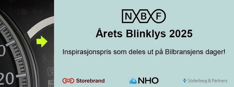 Blokk med tekst  årets blinklys