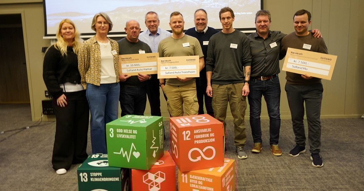Vinnere av Årets Blinklys 2024 ble Sulland AS. De fordelte premiepengene internt mellom Sulland Hamar BMW, Sulland Trondheim BMW, og Sulland Mo. 