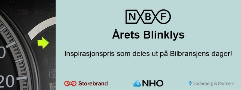 Blokk med tekst  årets blinklys