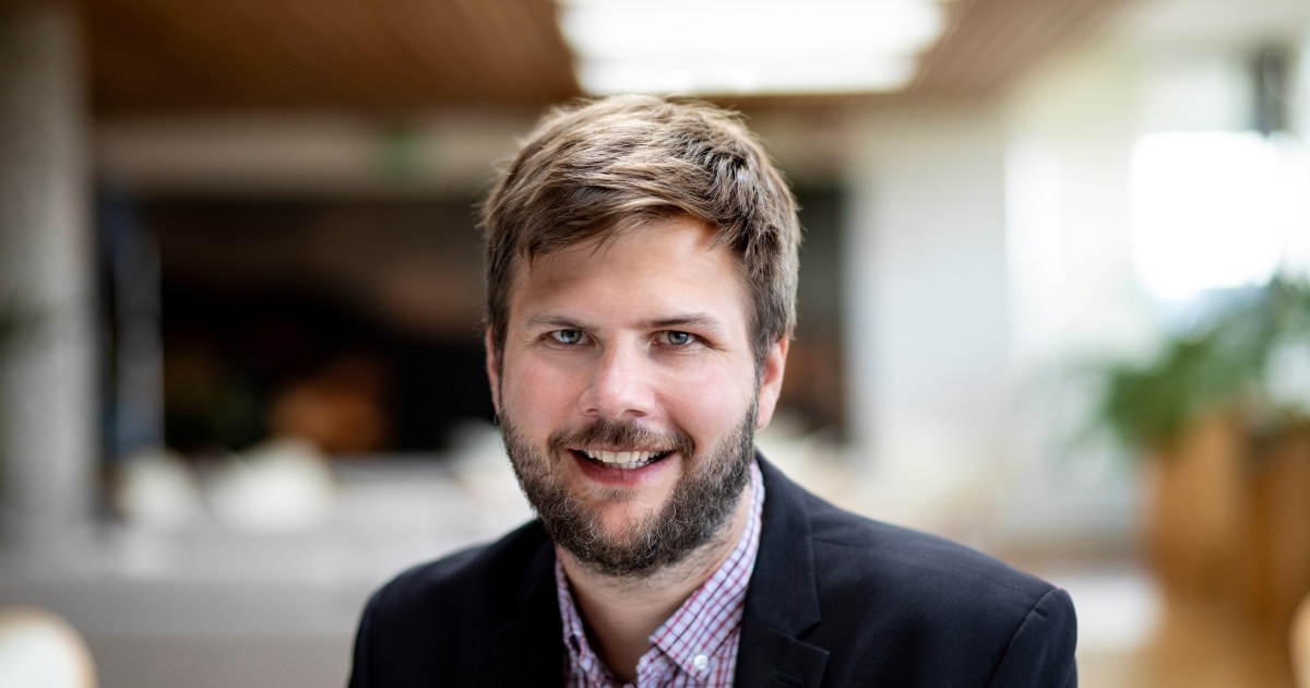 Portrett av kommunikasjonssjef i NBF, Egil Steinsland